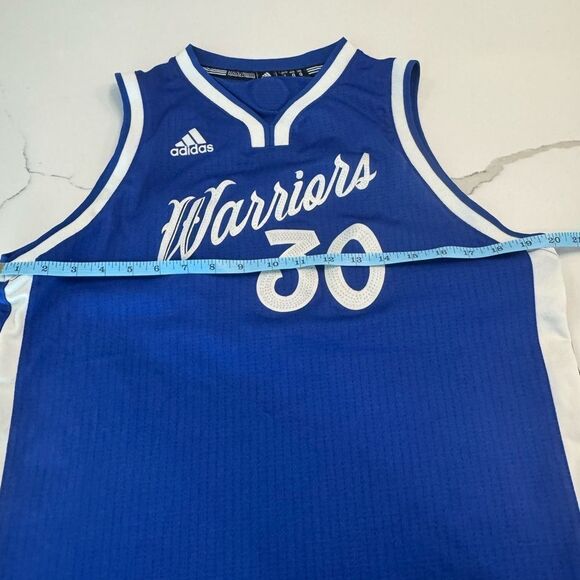 NBA Blue and White Warriors Jersey - Picture 2 of 8